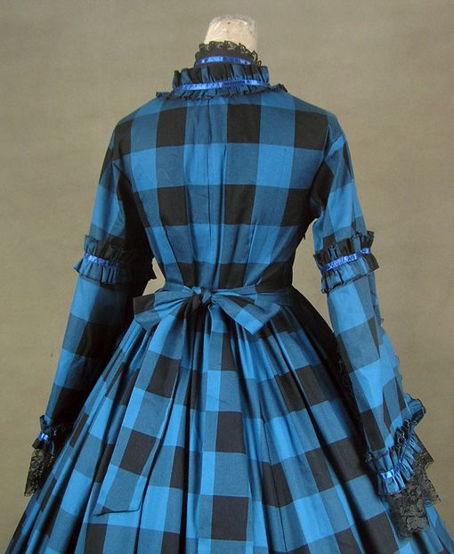 Civil War Blend Tartan Ball Gown Prom Dress 158 XL  