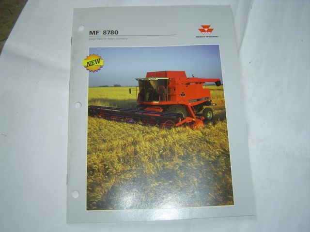 Massey Ferguson MF 8780 MF8780 combine brochure  