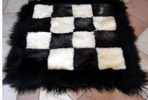 ICELANDIC SHEEPSKIN RUGS~Silver 6 x 8 Area Rug/Throw  