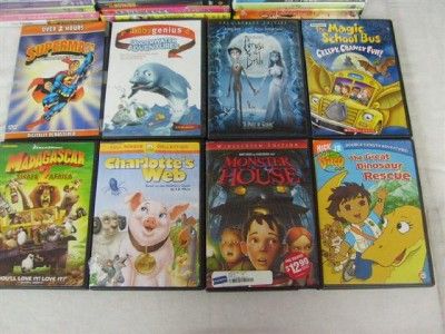   155 Kids DVD Movies Nemo Scooby Doo Garfield Thomas Spongebob Casper