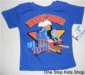 THOMAS THE TRAIN Boys 2T 3T 4T 4 5 6 7 Short Sleeve SHIRT Tee Top Tank 