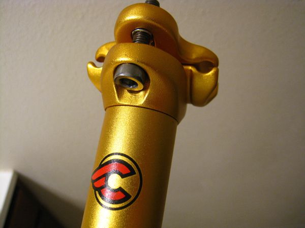 CINELLI PISTA SEATPOST GOLD   27.2 mm X 350 mm NEW  