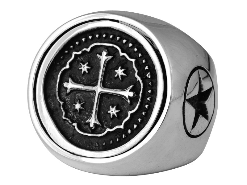 King Baby Studio Flip Coin RING Heart Cross K20 5213  