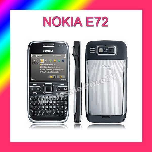 NEW NOKIA E72 BLACK UNLOCKED GSM QUADBAND PHONE 1 YEAR WARRANTY 