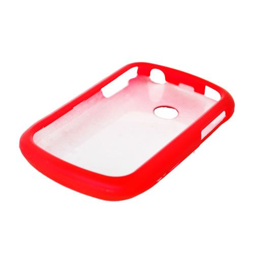 Tracfone LG 800G Net10 Red Rubberized Hard Case Cover +Screen 