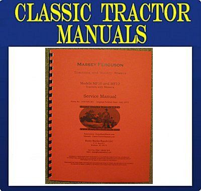 Massey Ferguson MF10 and MF12 SERVICE MANUAL  