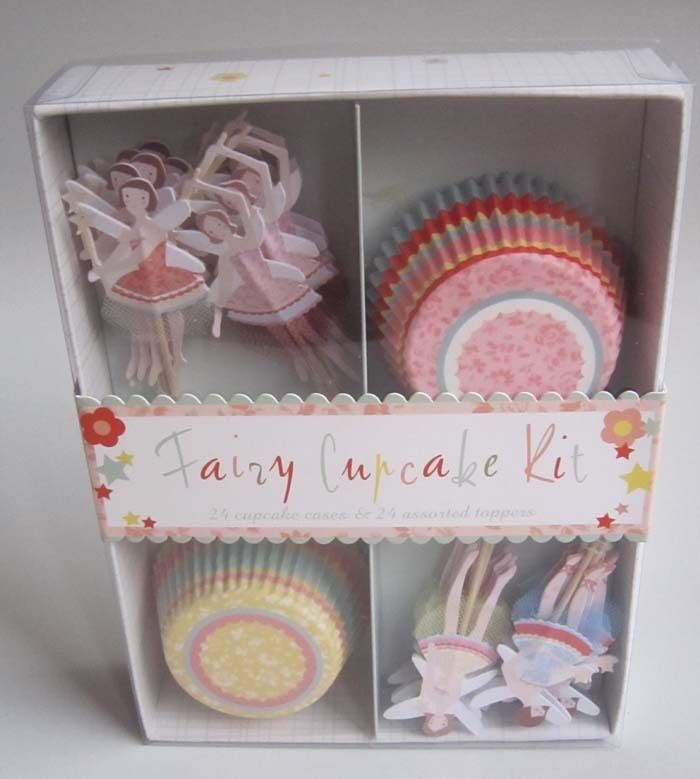 MERI MERI Boxed Fairy Cupcake Toppers Decorations Fairy Cupcake Kit 