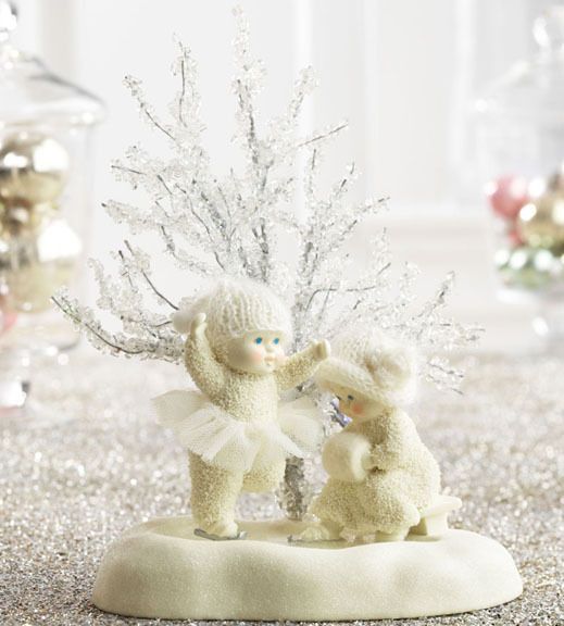   SNOWBABIES Figurine ICE SKATE MOONLIGHT Statue SNOW BABY Figure  