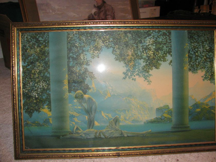 Maxfield Parrish Day Break Original Frame 18x30  