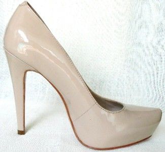 NEW BONE PATENT LEATHER ATLANTICCITY ALDO PUMP SHOE 6  