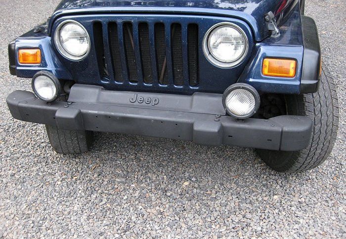 97 06 TJ WRANGLER FRONT BUMPER COVER 3pc diamond plate  