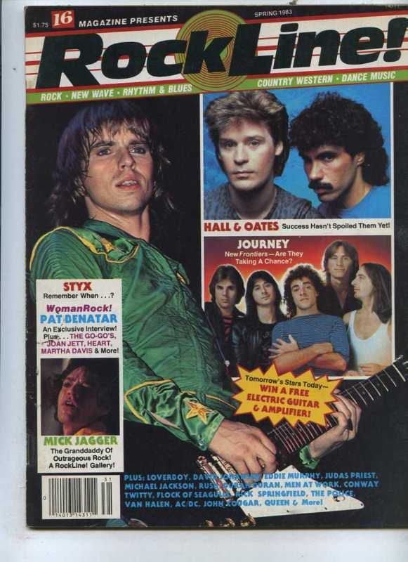 Rock Line Spring 1983 Styx Journey Joan Jett Heart MBX1  