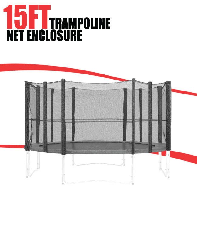 FT Feet Trampoline Enclosure Net Vinyl Safety Pad Safe Netting Jumper 