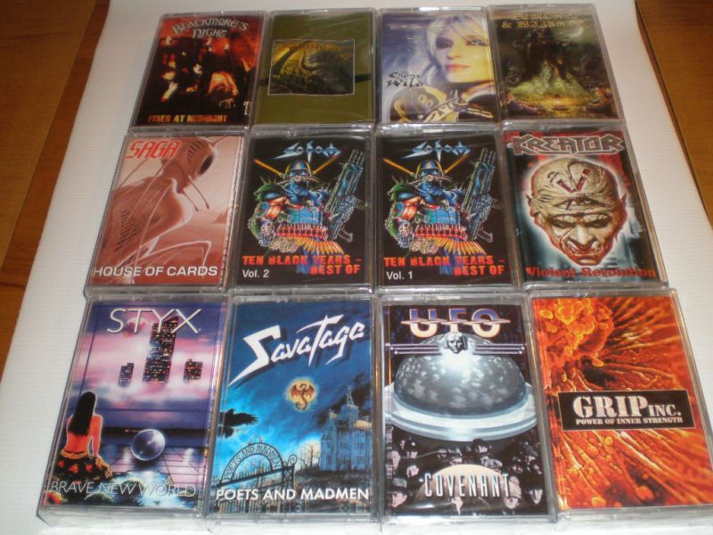 METAL   HARD   ROCK   12 Cassettes   Limited RUSSIA  