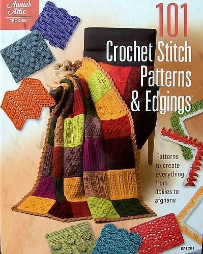 101 Crochet Stitch Patterns & Edgings 128 Pages Annies Attic  