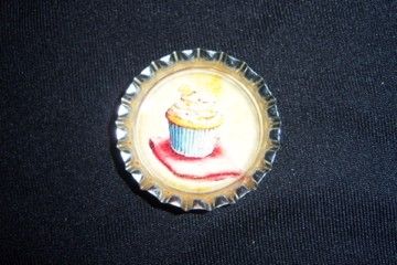 ELEGANT PETIT FOURS ~ CUPCAKES BOTTLE CAP  