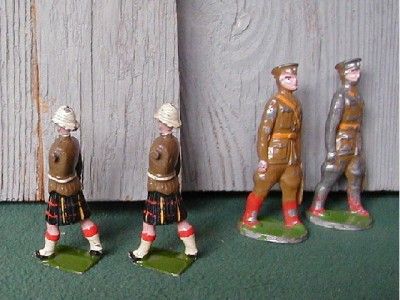 Britains and Barclay,7 Mixed Lead Soldiers,Older, Set ?  