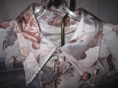   Vtg Disco Graphic Theme Shirt, Photo Renaissance Figures Art XL  