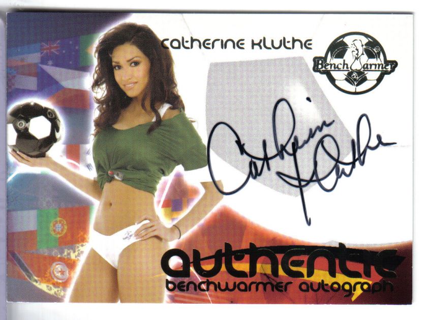 2006 Benchwarmer World Cup Soccer Catherine Kluthe Autograph AUTO 