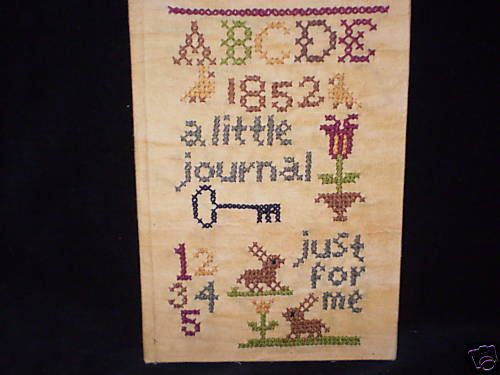 Little Journal  Primitive Cross Stich Journal New  