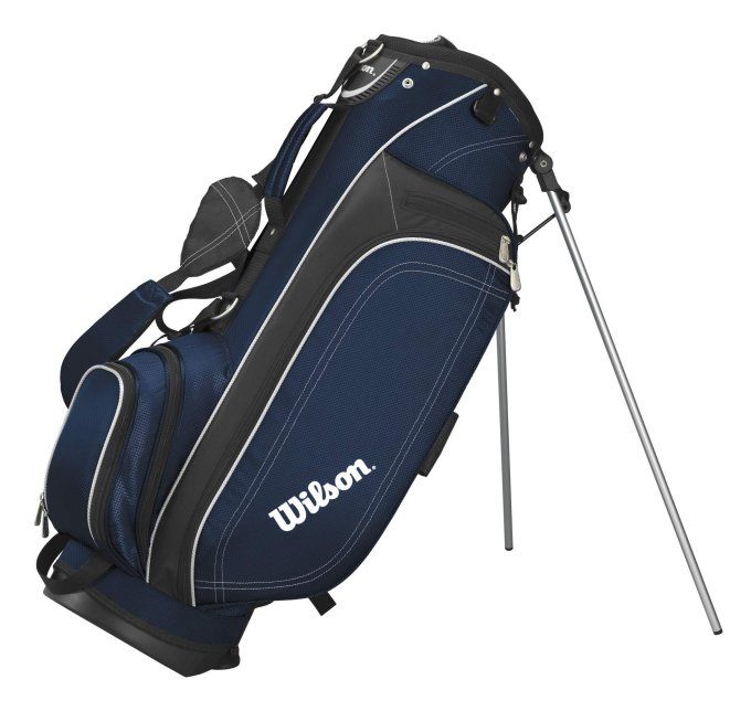   Carry Golf Stand Bag w/ Shoulder Straps   NAVY + Golf Balls  