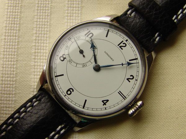 43mm HUGE STAINLESS STEEL MILITARY LONGINES 1938  