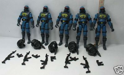 Lot of 5 GI Joe 2003 Neo Viper version six G5  