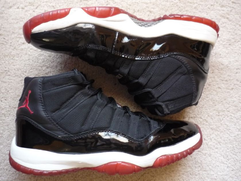 Nike Air Jordan XI (11) Black Red 2001 Retro 8.5 Bred Playoff concord 