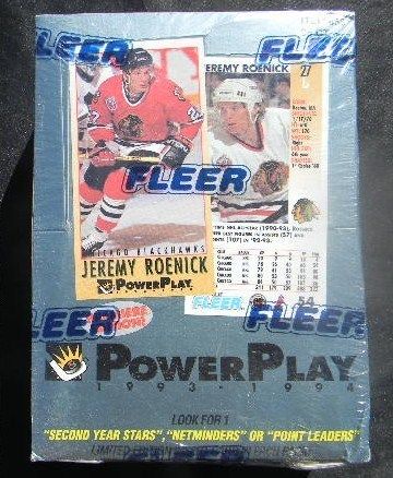   Vintage 1993 94 Fleer Power Play Hockey UNOPENED BOX   PREMIER EDITION