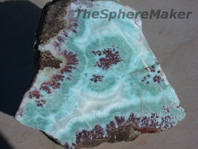 Siaz 5 lb LARIMAR ROUGH PIECE RARE BLUE MINERAL LAPIDARY CABS SLABS 