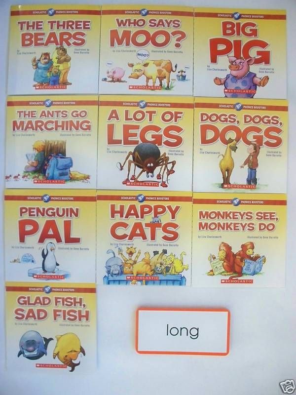 NEW SET 10 PHONICS READERS + 25 FLASH CARDS READING LOT  