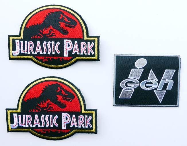 JURASSIC PARK   Ranger Uniform Embroidered Patch Set  