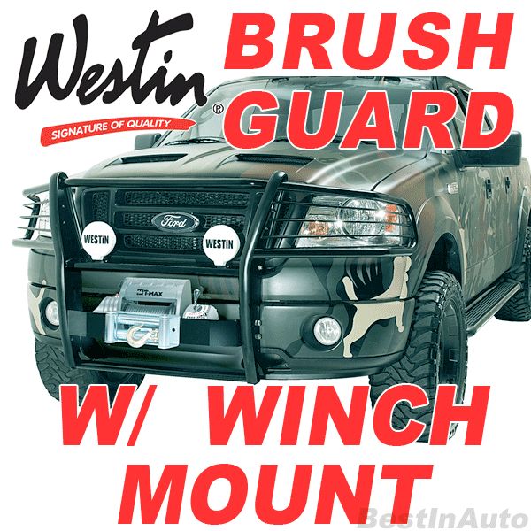 WESTIN 200 2012 Toyota Tundra Black Winch Mount Grille Brush Guard 