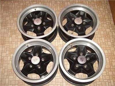   86 PORSCHE 944 911 924 ALUMINUM WHEELS RIMS SET 15X7 COOKIE CUTTER OEM