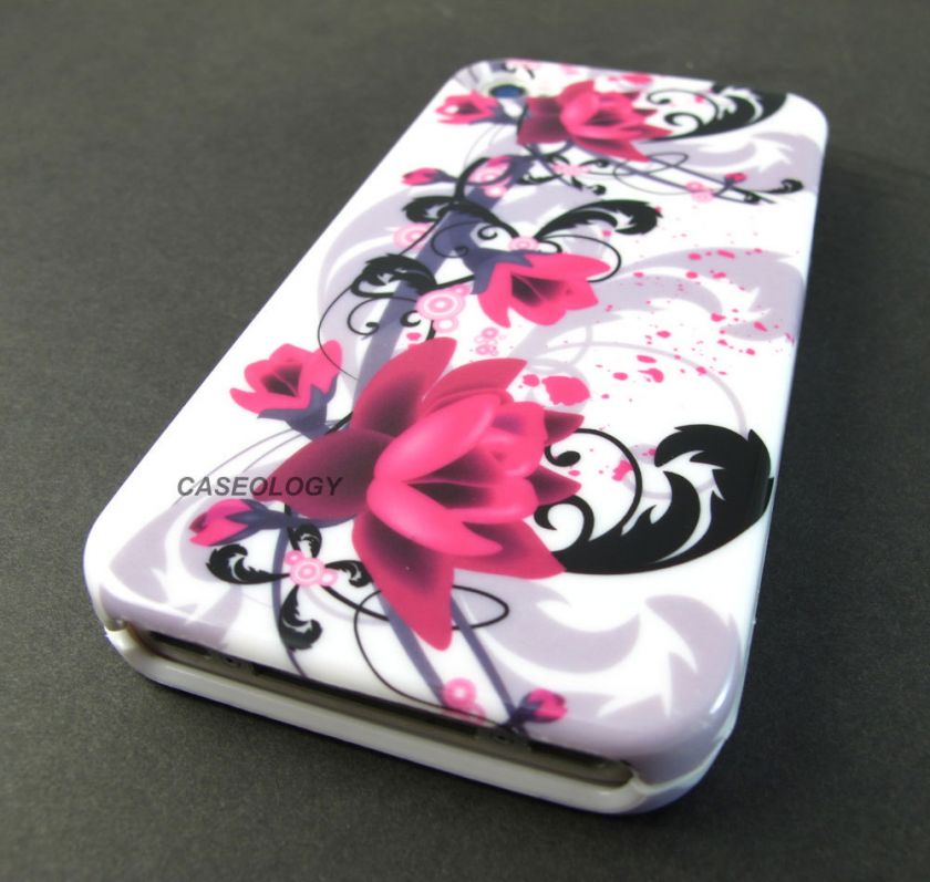   FLOWERS HARD SHELL CASE COVER APPLE IPHONE 4 4s PHONE ACCESSORY  