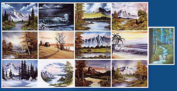 BOB ROSS, 3 disc DVD SET, Series 12 Teaches13 Paintings  