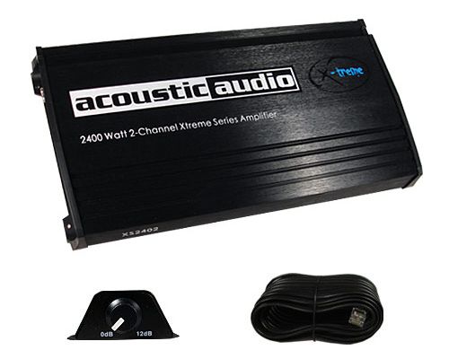 New Acoustic Audio 2400W 2 Channel Bridgeable Car Amp  