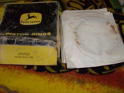 NOS John Deere Piston Rings for 1010 and 2010 AT14702T  