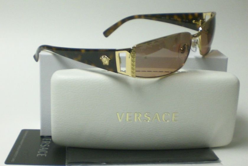 VERSACE VE 2021 TORTOISE 1002/7H AUTHENTIC SUNGLASSES  