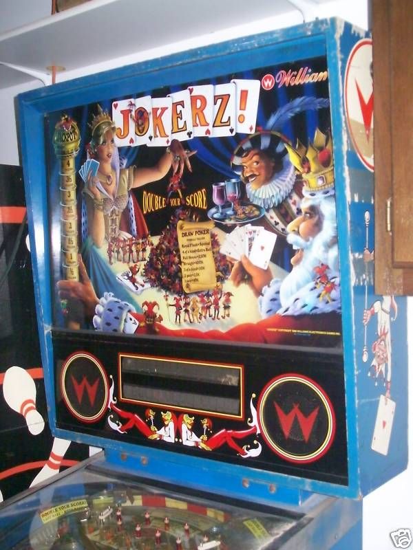 Williams JOKERZ Pinball Machine   Original Coin Game  