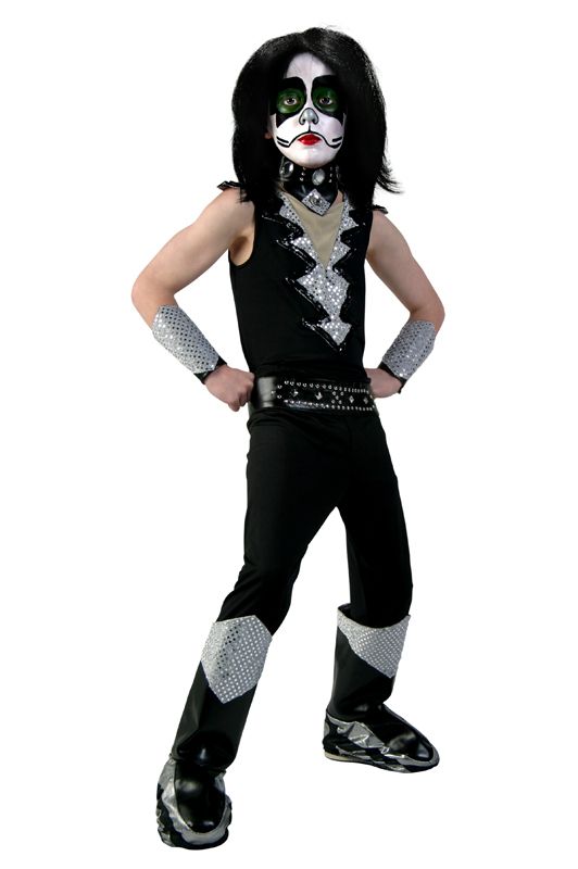 KISS PETER CRISS DESTROYER HALLOWEEN COSTUME DELUXE   Kids Small 