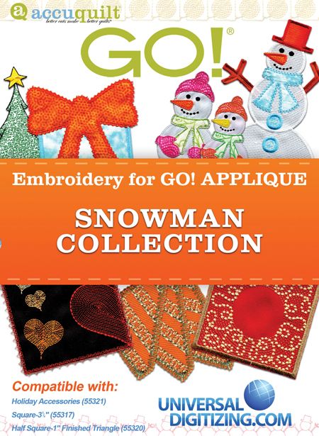 Accuquilt GO Embroidery Snowman Collection  