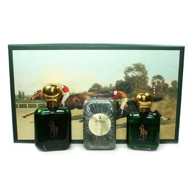 POLO by Ralph Lauren 3PC SET 2.0 OZ EDT+SOAP+AFTER SHAV  