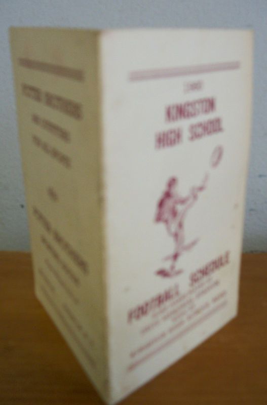 1960 Kingston NY High School Football Schedule  