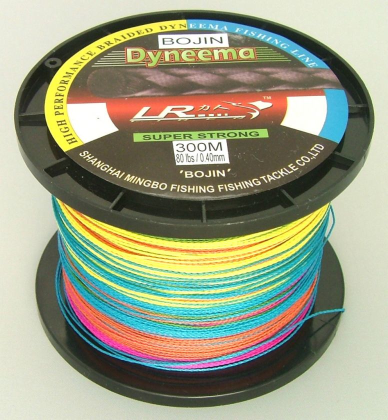 LR BRAID FISHING LINE 80LB 300M, 5 COLOUR 10M INTERVALS  