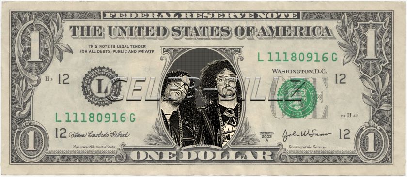 LMFAO Dollar Bill Real Currency Celebrity Novelty Collectible Money 