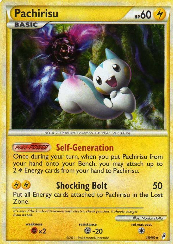 PACHIRISU 18/95 CALL OF LEGENDS Pokemon Card HOLO Ultra Rare MINT 