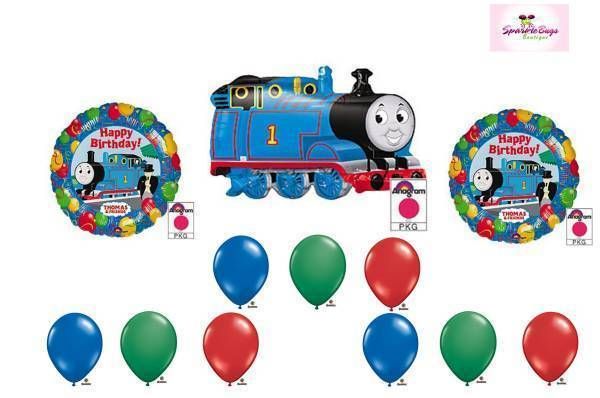 Thomas the Train Happy Birthday Party Balloon Set Lot  