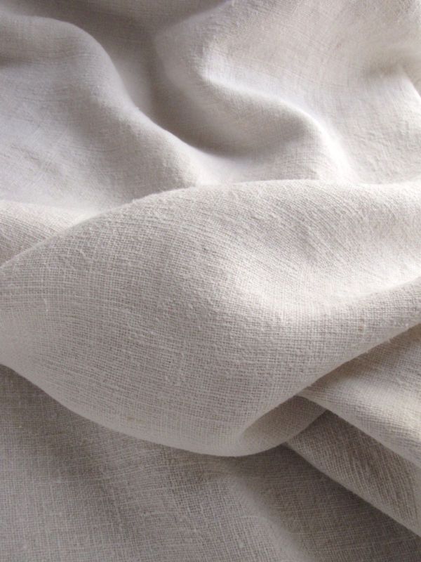 Antique DUVET COVER Rustic pale soft hemp linen  