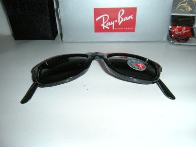 RAY BAN RB4105 Wayfarer Folding Blk 601/58 Polarized LG 805289161202 